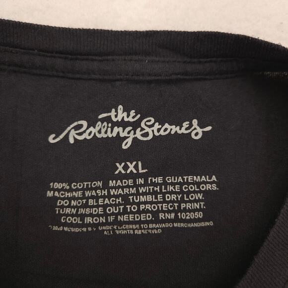 Rolling Stones Band Graphic Short Sleeve T Shirt Womens Size 2XL Black - Picture 3 of 9